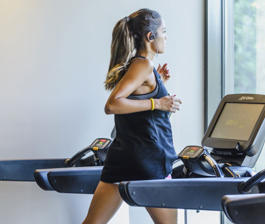 Image of lady on treadmill